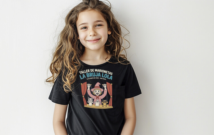 Camisetas personalizadas para eventos infantiles